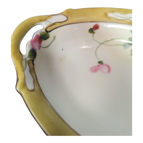Antique NIPPON Noritake porcelain oblong relish  serving dish with raised relief - Picture 9 of 11